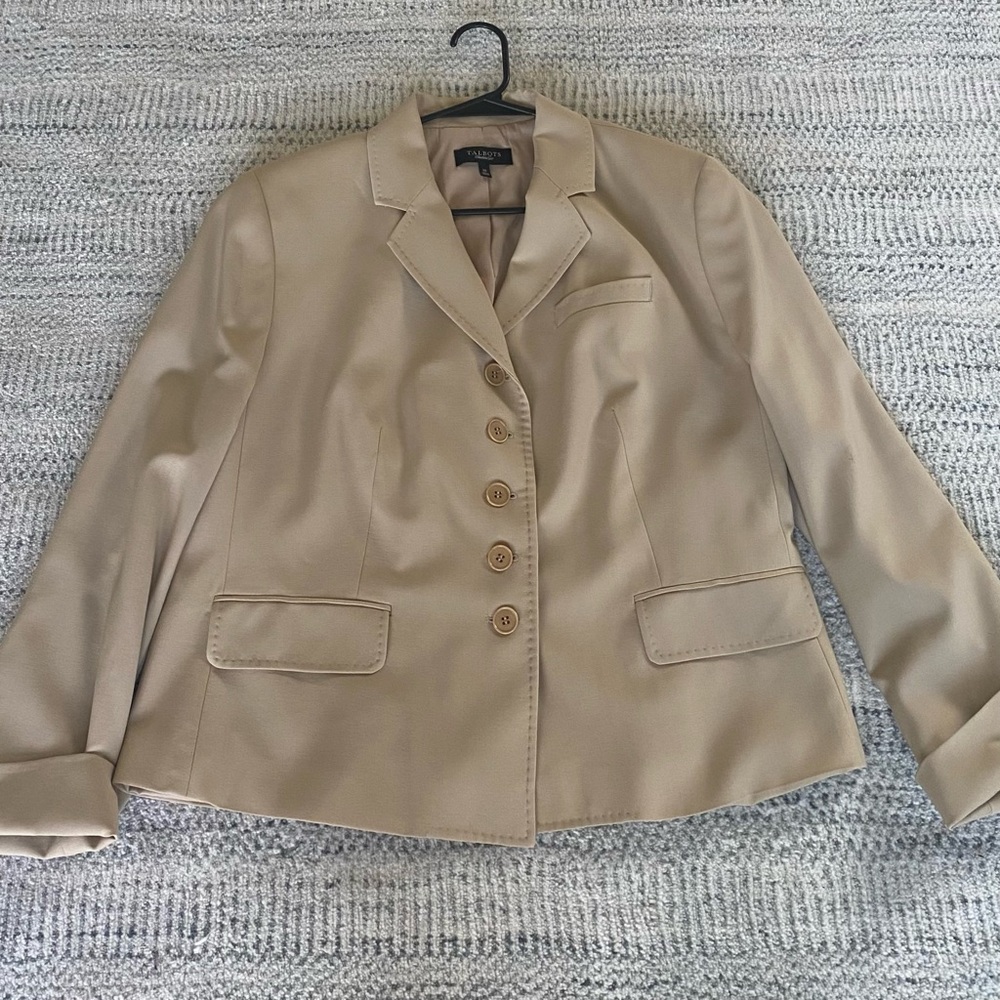 Talbots Wool Blend Blazer Tailored Fit - Picture 5 of 9